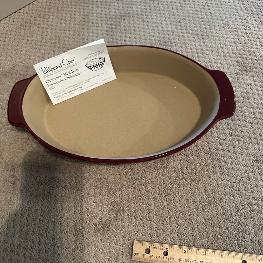 SOLD Pampered chef casserole bowl